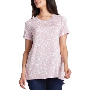 Ellen Tracy Ladies’ Tunic Top Pink Blush Leopard